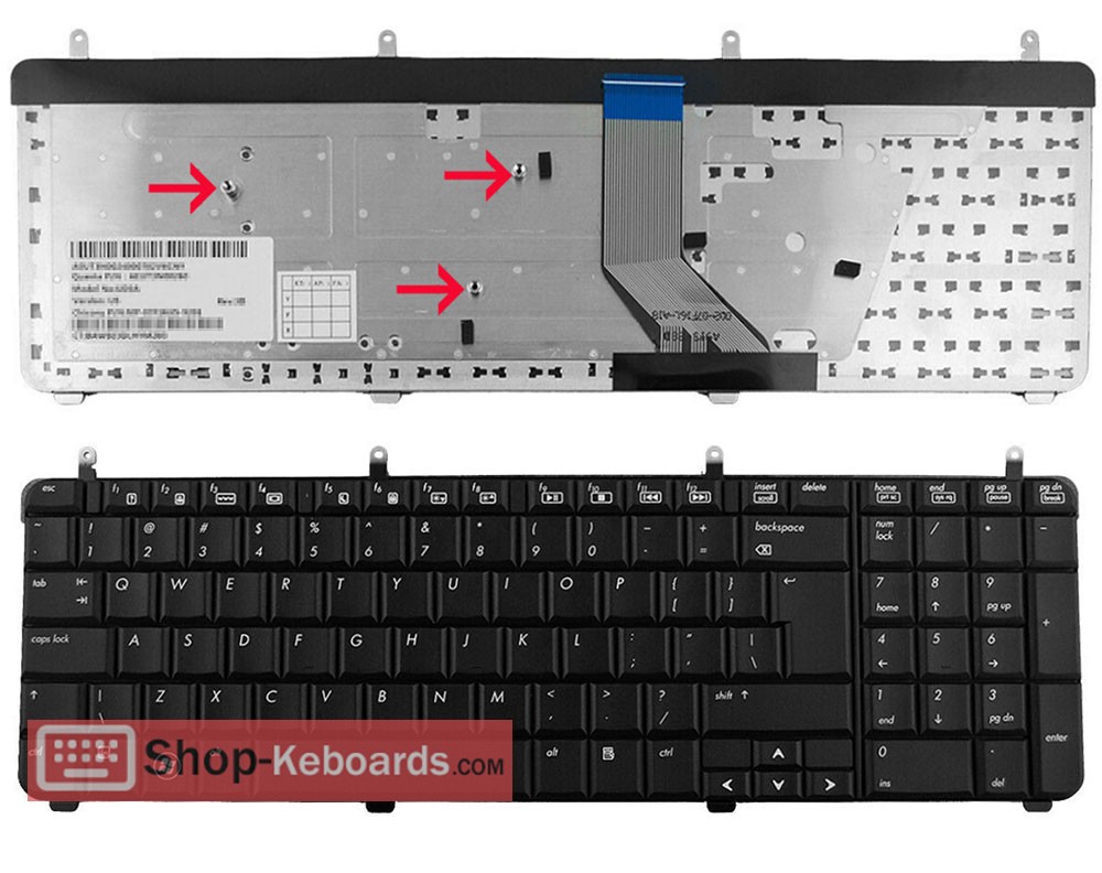 HP 516356-A41  Keyboard replacement