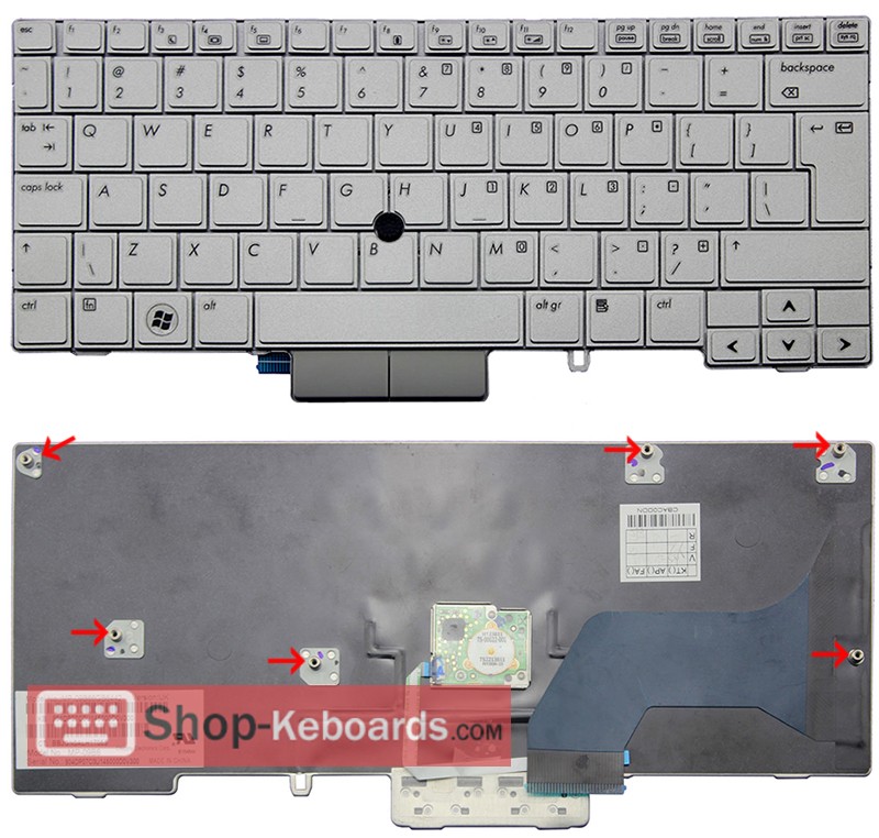 HP MP-09B66I06442  Keyboard replacement