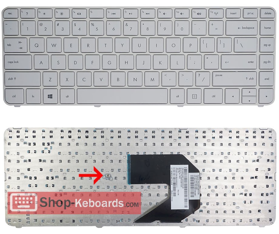 HP 636376-171  Keyboard replacement