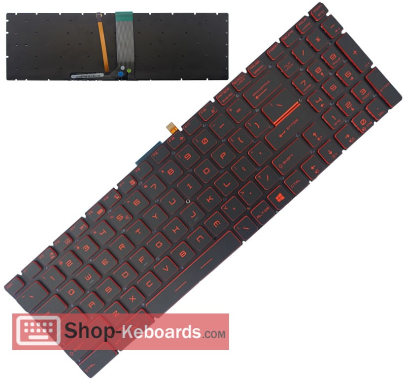 MSI GT72 2QD Keyboard replacement