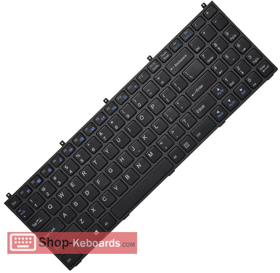 Clevo W255HOQ-C  Keyboard replacement