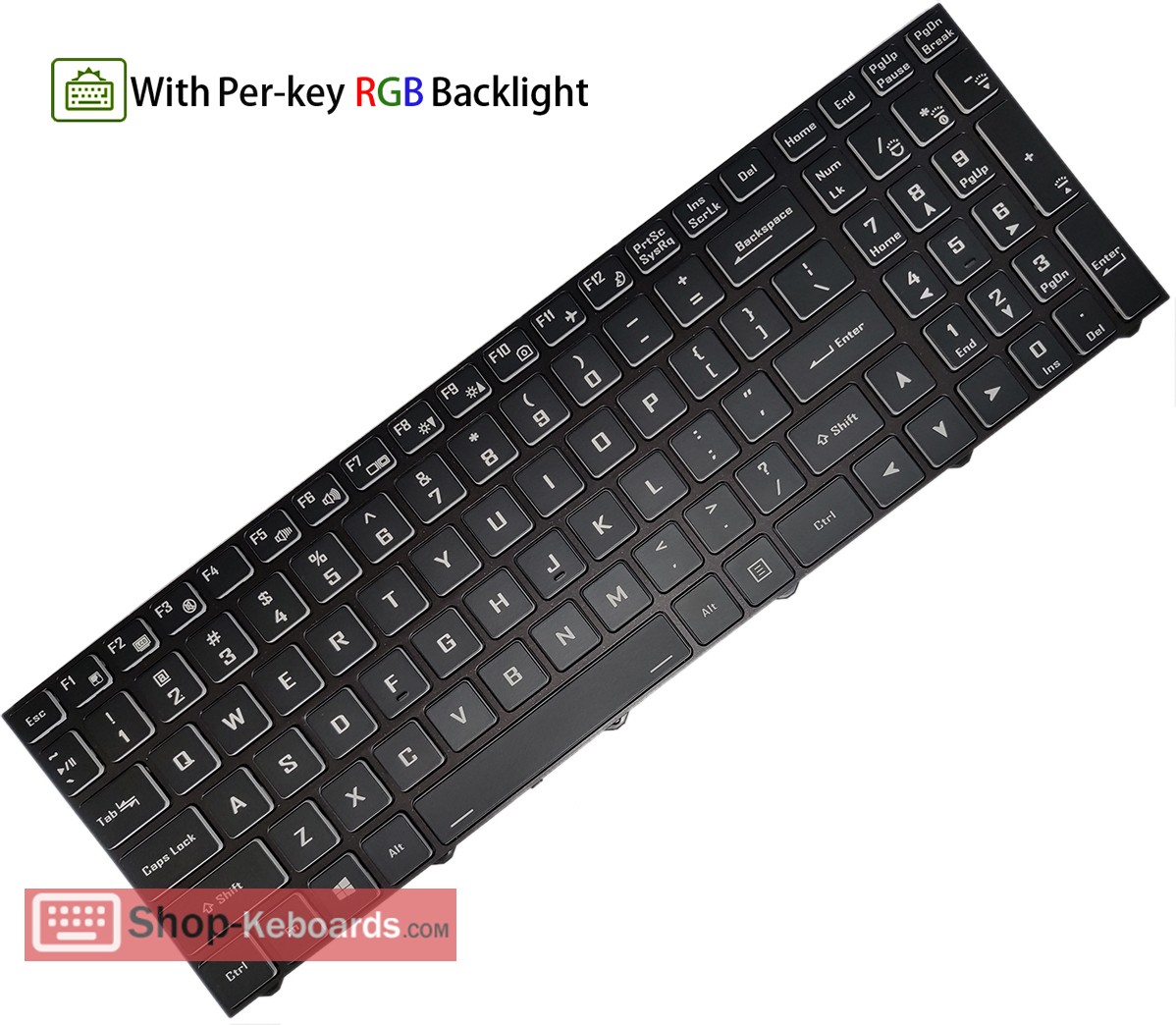 Clevo 6-80-X17S1-061-1 Keyboard replacement