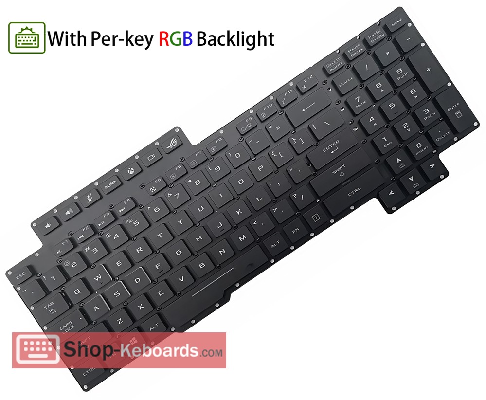 Asus ROG G703VI-E5177T  Keyboard replacement