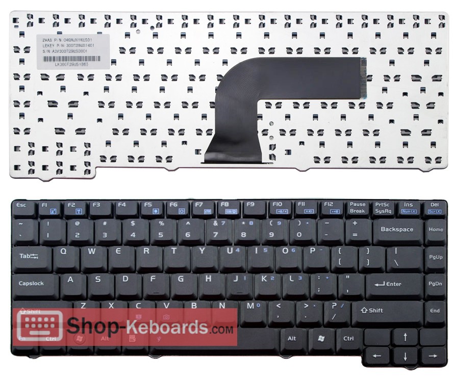 Asus PRO55VL  Keyboard replacement