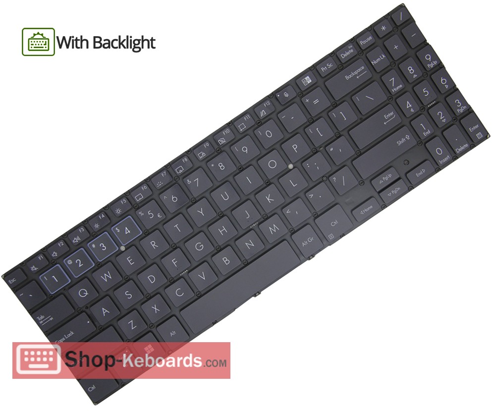 Asus 9Z.NGCBU.A1E  Keyboard replacement