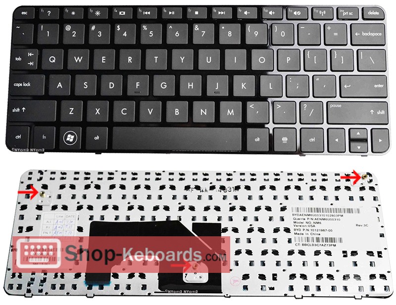 Compaq 612949-071  Keyboard replacement